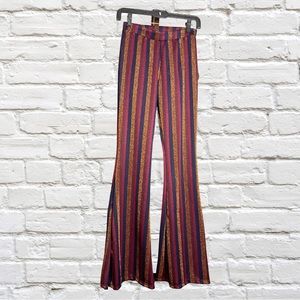 NEW Altar’d State flare striped metallic pants
